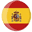 Image in a circle shape with the flag of Spain, the site is used to choose the Spanish language.
