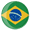 Imagem em formato de círculo com a bandeira do Brasil, no site é utilizada para escolhe o idioma Português