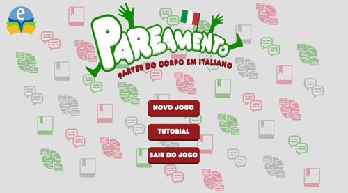 Imagem do jogo: Pareamento partes do corpo - Italiano