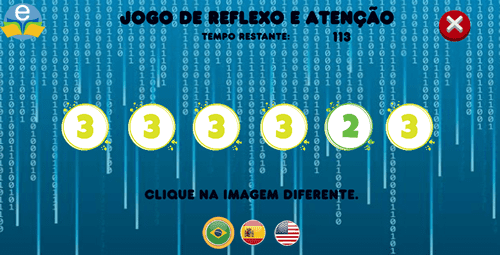 Jogo Reflexo e Atenção - números: 0-4