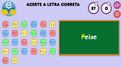 Grafia das Letras Como é divertido conhecer as letras.