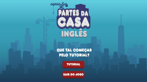 Imagem do jogo: Caça-palavras. Partes da Casa - Inglês.