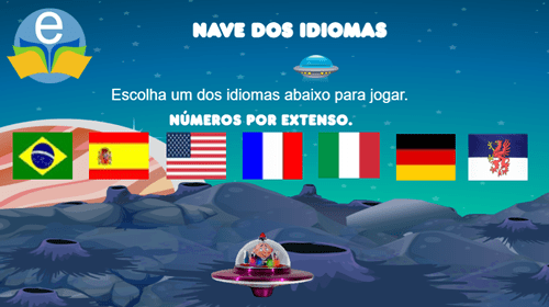 Nave Jogo dos números por extenso em diversos idiomas.