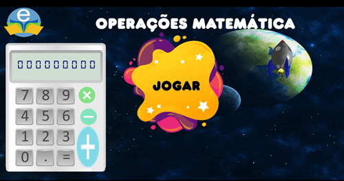 Operações matemáticas - foguete Quanto mais acerta mais o foguete avança e você ganha medalhas.