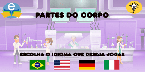 Imagem do jogo: Diversos idiomas - Partes do Corpo